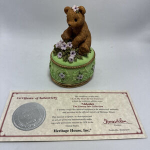 I Left My Heart In San Francisco TeddyBear Melodies Country Fair Has Certificate
